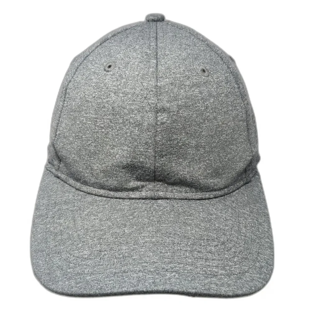 Baseball Cap Gray One Size Blank Jersey Sport Strapback Stretch Performance Hat